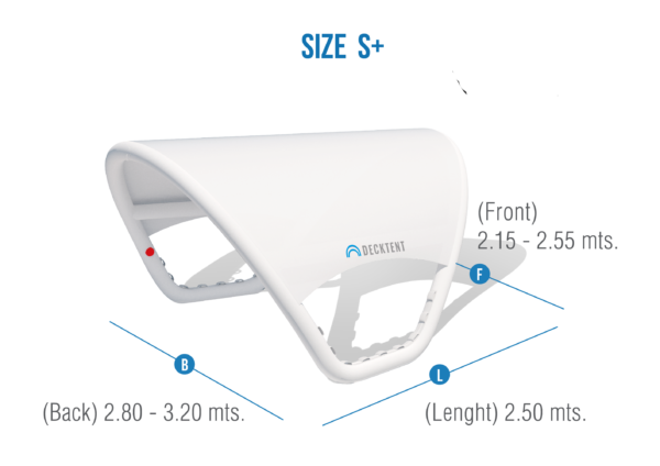 Decktent Inflatable Bimini Top S+ White - Image 2
