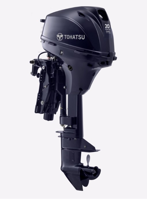 Tohatsu 20 HP MFS20ES Outboard | 15″ Shaft | Manual Start | Manual Tilt - Image 2