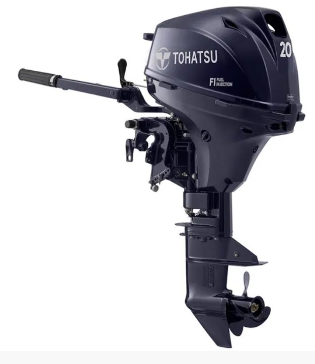 Tohatsu 20 HP MFS20ES Outboard | 15″ Shaft | Manual Start | Manual Tilt