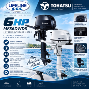 tohatsu-6-hp-mfs6dwds-outboard-manual-start-manual-tilt Tohatsu 6 HP MFS6DWDS Outboard | 15″ Shaft | Manual Start | Manual Tilt